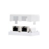 10.21.1102 Nanocable Roseta de Superficie RJ45 Cat.5e FTP 2 Tomas