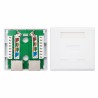 10.21.1102 Nanocable Roseta de Superficie RJ45 Cat.5e FTP 2 Tomas