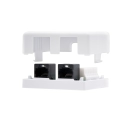 10.21.1002 Nanocable Roseta de Superficie RJ45 Cat.5e UTP 2 Tomas