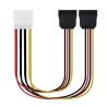 10.19.0102 Nanocable Cable SATA Alimentacion 5.25" Molex 4pin Macho a 2x SATA Hembra 0.30m