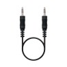 10.24.0101 Nanocable Cable Audio Estereo Jack 3.5mm Macho a Jack 3.5mm Macho 1.50m - Color Negro