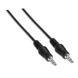 A128-0141 Aisens Cable Audio Estereo - JACK 3.5/M-JACK 3.5/M - 0.3 m - Color Negro