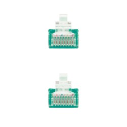 10.20.0401-GR Nanocable Cable de Red Latiguillo RJ45 Cat.6 UTP AWG24 1m - Color Verde