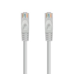 10.20.1800-L25 Nanocable Cable Red Latiguillo RJ45 LSZH CAT.6A UTP AWG24 - 25 cm - Color Gris