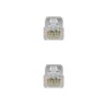 10.20.1800-L25 Nanocable Cable Red Latiguillo RJ45 LSZH CAT.6A UTP AWG24 - 25 cm - Color Gris