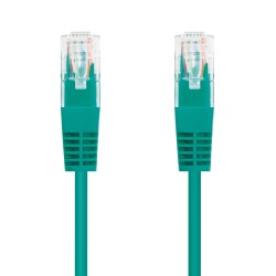 10.20.0400-L30-GR Nanocable Cable Red Latiguillo RJ45 CAT.6 UTP AWG24 - 30 cm - Color Verde