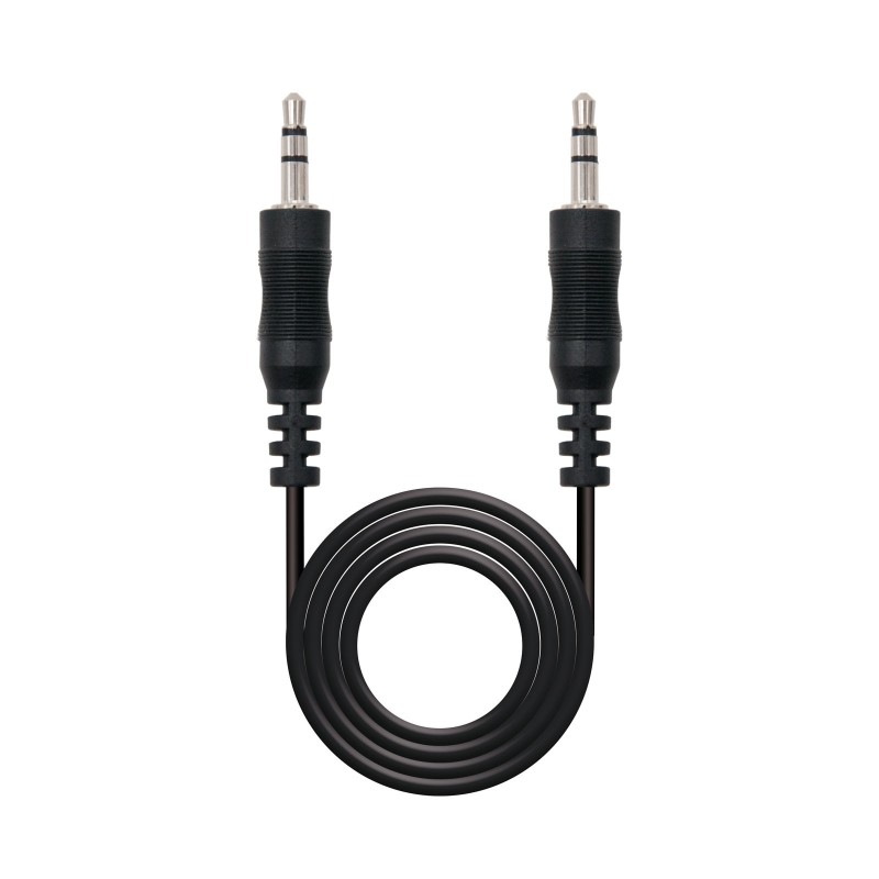 10.24.0110 Nanocable Cable Audio Estereo Jack 3.5mm Macho a Jack 3.5mm Macho 10m - Color Negro