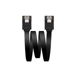 10.18.1001-BK Nanocable Cable Datos SATA III 6Gbps con Anclajes 0.50m - Color Negro
