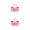 10.20.0400-L30-R Nanocable Cable Red Latiguillo RJ45 CAT.6 UTP AWG24 - 30 cm - Color Rojo