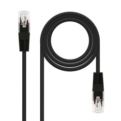 10.20.0100-BK Nanocable Cable de Red Latiguillo RJ45 Cat.5e UTP AWG24 0.50m - Color Negro