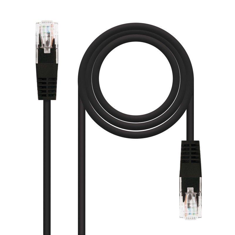 10.20.0100-BK Nanocable Cable de Red Latiguillo RJ45 Cat.5e UTP AWG24 0.50m - Color Negro 10.20.0100-BK Nanocable Cable de Red Latiguillo RJ45 Cat.5e UTP AWG24 0.50m - Color Negro