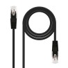 10.20.0100-BK Nanocable Cable de Red Latiguillo RJ45 Cat.5e UTP AWG24 0.50m - Color Negro