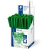 Staedtler Stick 430 Boligrafo con Capuchon - Punta 0.35mm - Tinta Endeleble - Color Verde