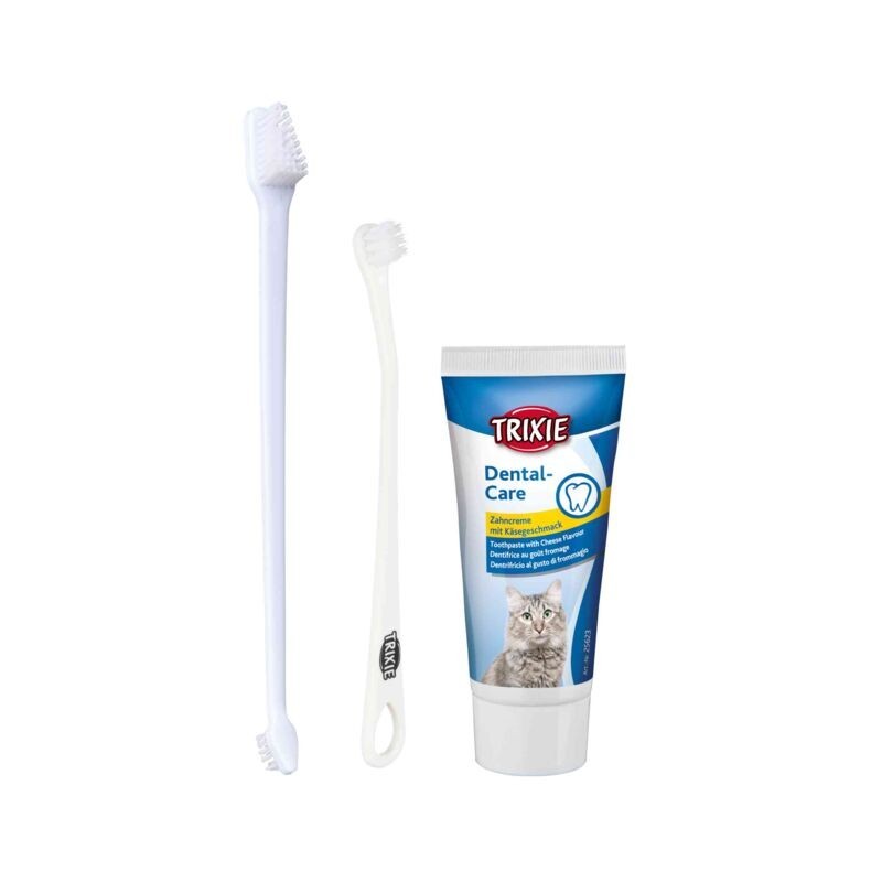 25620 Set Higiene Dental para Gatos Trixie