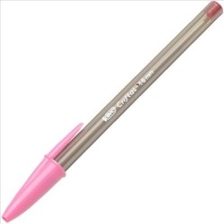 Bic Cristal Fun Boligrafo de Bola - Punta Gruesa de 1.6mm - Tinta con Base de Aceite - Color Rosa