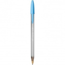 Bic Cristal Fun Boligrafo de Bola - Punta Gruesa de 1.6mm - Tinta con Base de Aceite - Color Azul Turquesa