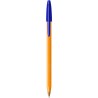 Bic Orange Original Fine Boligrafo de Bola - Punta Redonda de 0.8mm - Trazo de 0.30mm - Base de Aceite - Naranja - Color Azul