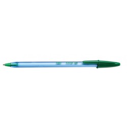 Bic Cristal Soft Boligrafos de Bola - Punta Media de 1.2mm - Trazo 0.45mm - Escritura mas Fluida - Color Verde