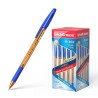 Erichkrause Boligrafo R-301 Amber Stick&Grip 0.7 - Cuerpo Hexagonal Translucido - Zona de Agarre - Punta de 0.7mm  - Color Azul
