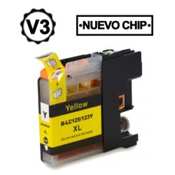 🖨️ Brother LC123XL/LC121XL Amarillo | Cartucho de Tinta Genérico