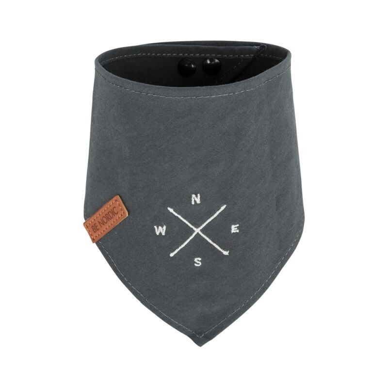 17333 BE NORDIC Pañuelo, M, 40 cm, Gris oscuro con estam Trixie 17333 BE NORDIC Pañuelo, M, 40 cm, Gris oscuro con estam Trixie
