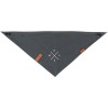 17333 BE NORDIC Pañuelo, M, 40 cm, Gris oscuro con estam Trixie