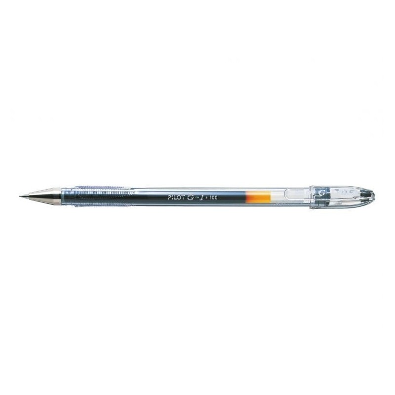 Pilot Boligrafo de Gel G1 - Recargable - Punta de Bola 0.5mm - Trazo 0.3mm - Cuerpo Transparente - Color Negro Pilot Boligrafo de Gel G1 - Recargable - Punta de Bola 0.5mm - Trazo 0.3mm - Cuerpo Transparente - Color Negro