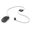 NGS Sin Raton USB 1000dpi - Cable Retractil - 3 Botones - Uso Ambidiestro - Color Negro