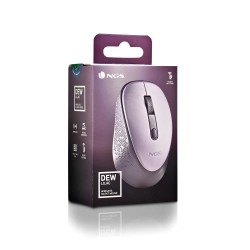 NGS Dew Lilac Raton Inalambrico USB 1600dpi - 3 Botones - Uso Diestro - Color Lila