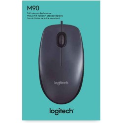 Logitech M90 Raton USB 1000dpi - 3 Botones - Uso Ambidiestro - Color Negro