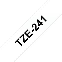 🏷️ Brother TZe241 Cinta Laminada Generica - Texto Negro sobre Fondo