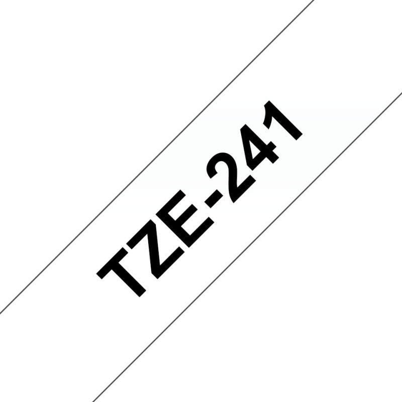 🏷️ Brother TZe241 Cinta Laminada Generica - Texto Negro sobre Fondo