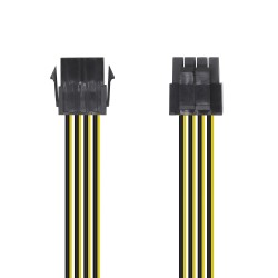 A131-0419 Aisens Cable Alimentacion - 8 Pin/H-4+4 Pin/M - 30cm - Color Negro
