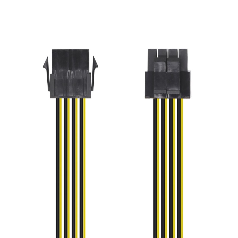 A131-0419 Aisens Cable Alimentacion - 8 Pin/H-4+4 Pin/M - 30cm - Color Negro