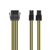 A131-0419 Aisens Cable Alimentacion - 8 Pin/H-4+4 Pin/M - 30cm - Color Negro