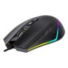 Unykach Nova M244 Raton Gaming USB con Iluminacion RGB 6400dpi - 5 Botones - Uso Diestro - Cable de 1.50m - Color Negro