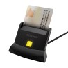 Aisens Lector de Tarjeta Inteligente DNI USB-C con Lector de Tarjetas SIM, SD, Micro SD, MMC, RS-MMC, MMC Micro - Color Negro