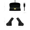 Aisens Lector de Tarjeta Inteligente DNI USB-C con Lector de Tarjetas SIM, SD, Micro SD, MMC, RS-MMC, MMC Micro - Color Negro