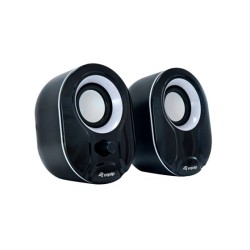 Equip Life Altavoces 2.0 USB 6W - Conector Jack 3,5 mm - Control en Altavoz - Color Negro/Blanco