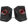 Mars Gaming MS1 Altavoces 2.0 10W USB, Jack 3.5mm - 6 Drivers de Sonido: 2 Activos y 4 Pasivos - Control de Volumen