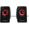 Mars Gaming MS1 Altavoces 2.0 10W USB, Jack 3.5mm - 6 Drivers de Sonido: 2 Activos y 4 Pasivos - Control de Volumen