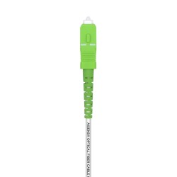 A152-0497 Aisens Cable Fibra Optica Latiguillo G657A2 3.0 9/125 SMF Simplex CPR Dca LSZH - SC/APC-SC/APC - 7.0M - Color Blanco