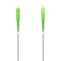 A152-0497 Aisens Cable Fibra Optica Latiguillo G657A2 3.0 9/125 SMF Simplex CPR Dca LSZH - SC/APC-SC/APC - 7.0M - Color Blanco