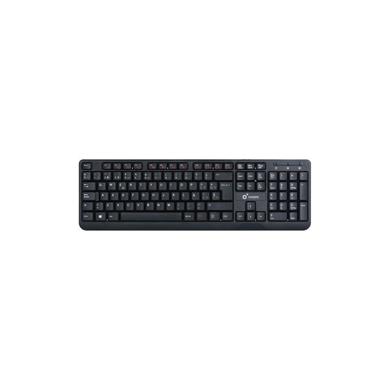 Cromad T50 Teclado Multimedia USB - Teclas FN + Multimedia - Diseño Extrafino y Tacto Suave