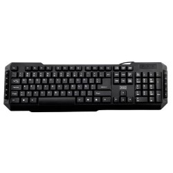 3GO Teclado Multimedia de Membrana Drile PS2 - 105 teclas + 10 multimedia - Color Negro