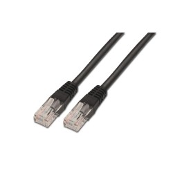 A133-0203 Aisens Cable de Red Latiguillo RJ45 Cat.5e UTP AWG24 - 1.0m - 10/100 Mbit/s - Color Negro