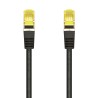 A146-0484 Aisens Cable de Red Latiguillo RJ45 LSZH Cat.7 600 MHz S/FTP PIMF AWG26 - 25cm - Color Negro