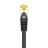 A146-0484 Aisens Cable de Red Latiguillo RJ45 LSZH Cat.7 600 MHz S/FTP PIMF AWG26 - 25cm - Color Negro