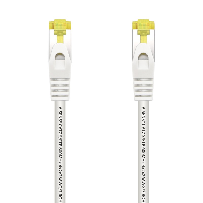 A146-0488 Aisens Cable de Red Latiguillo RJ45 LSZH Cat.7 600 MHz S/FTP PIMF AWG26 - 25cm - Color Blanco A146-0488 Aisens Cable de Red Latiguillo RJ45 LSZH Cat.7 600 MHz S/FTP PIMF AWG26 - 25cm - Color Blanco