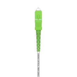 A152-0502 Aisens Cable Fibra Optica Latiguillo G657A2 3.0 9/125 SMF Simplex CPR Dca LSZH - SC/APC-SC/APC - 40M - Color Blanco